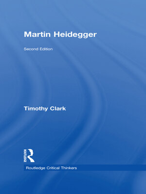 cover image of Martin Heidegger